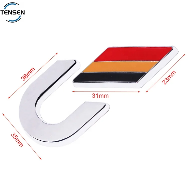 Custom made motor hardware chrome decal sticker badge zinc alloy car accessory enamel logo plate emblems