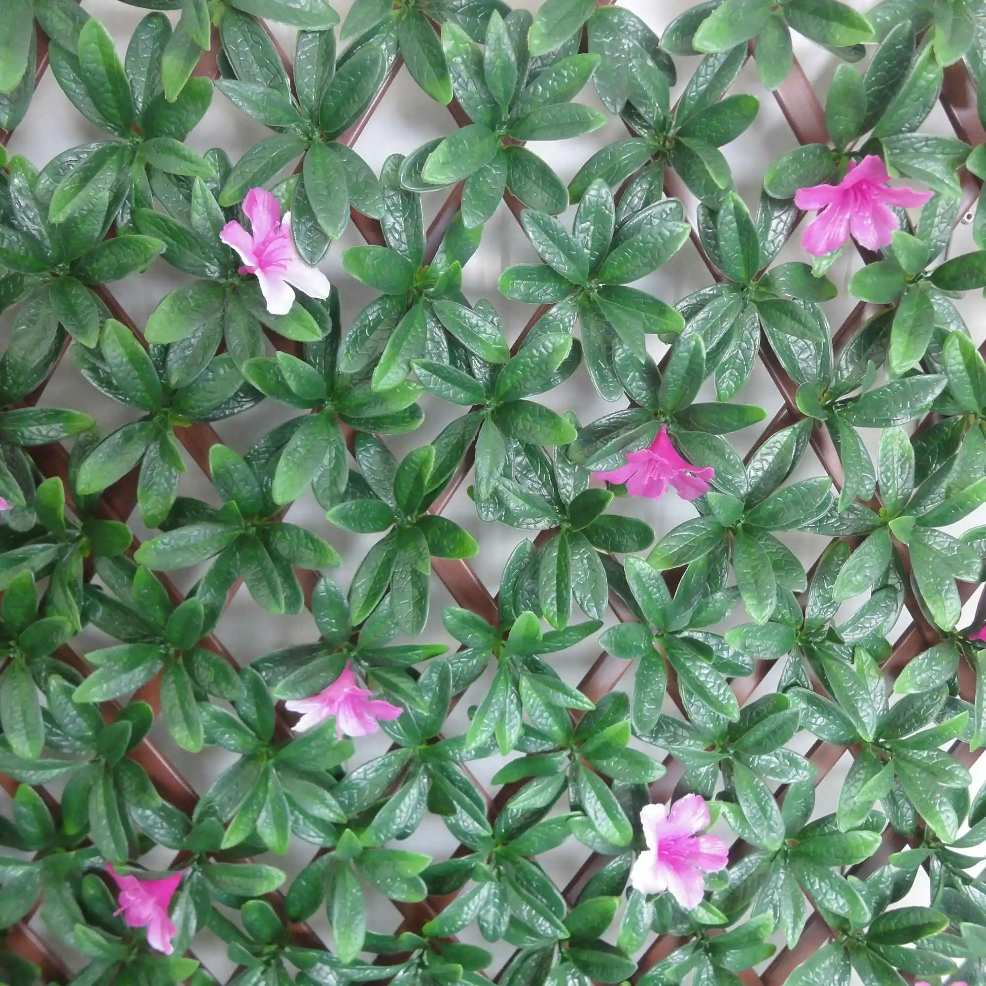 Decoration fence trellis Artificial red flower PVC fencing for outdoor