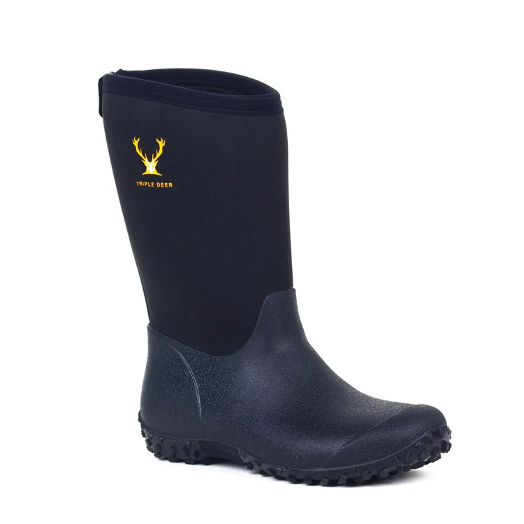 Хорошее качество камуфляжная Неопреновая резиновая обувь сельскохозяйственные резиновые сапоги в наличии резиновые сапоги