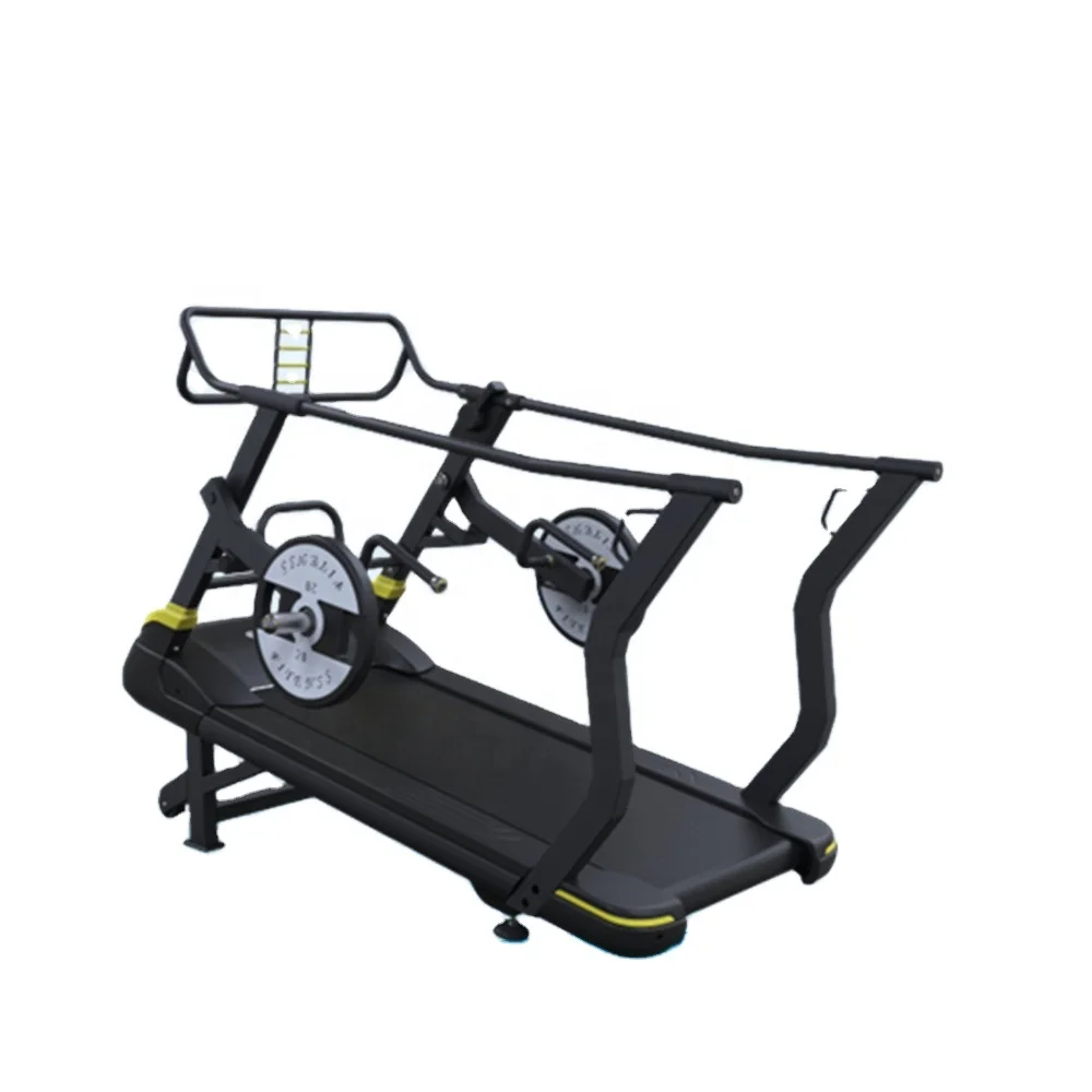 Commercial Gym Running Machine Self-Propelled Treadmill with Mechanical Driving Type from Fitness Manufacturer