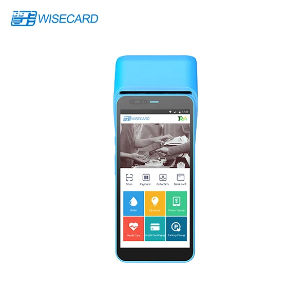 Wisecard T80 Mobile Payment Machine Portable Android Pos System 4g Nfc Smart Handheld Pos Cheap Offline Mini Pos Terminal