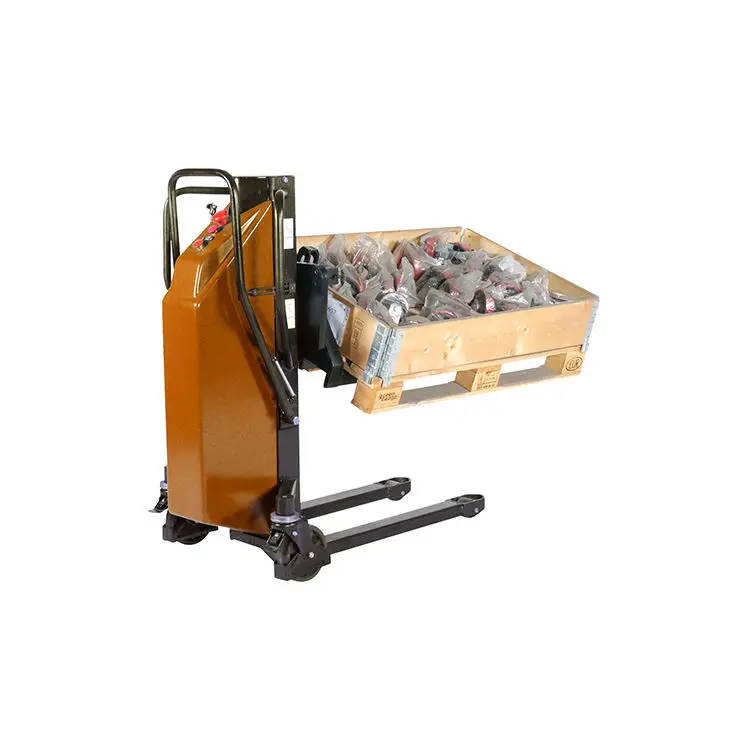 Rough Terrain Electric Stacker Mini Stacker Lift 800kg Multifunctional Jack Inclined Pallet Stacker