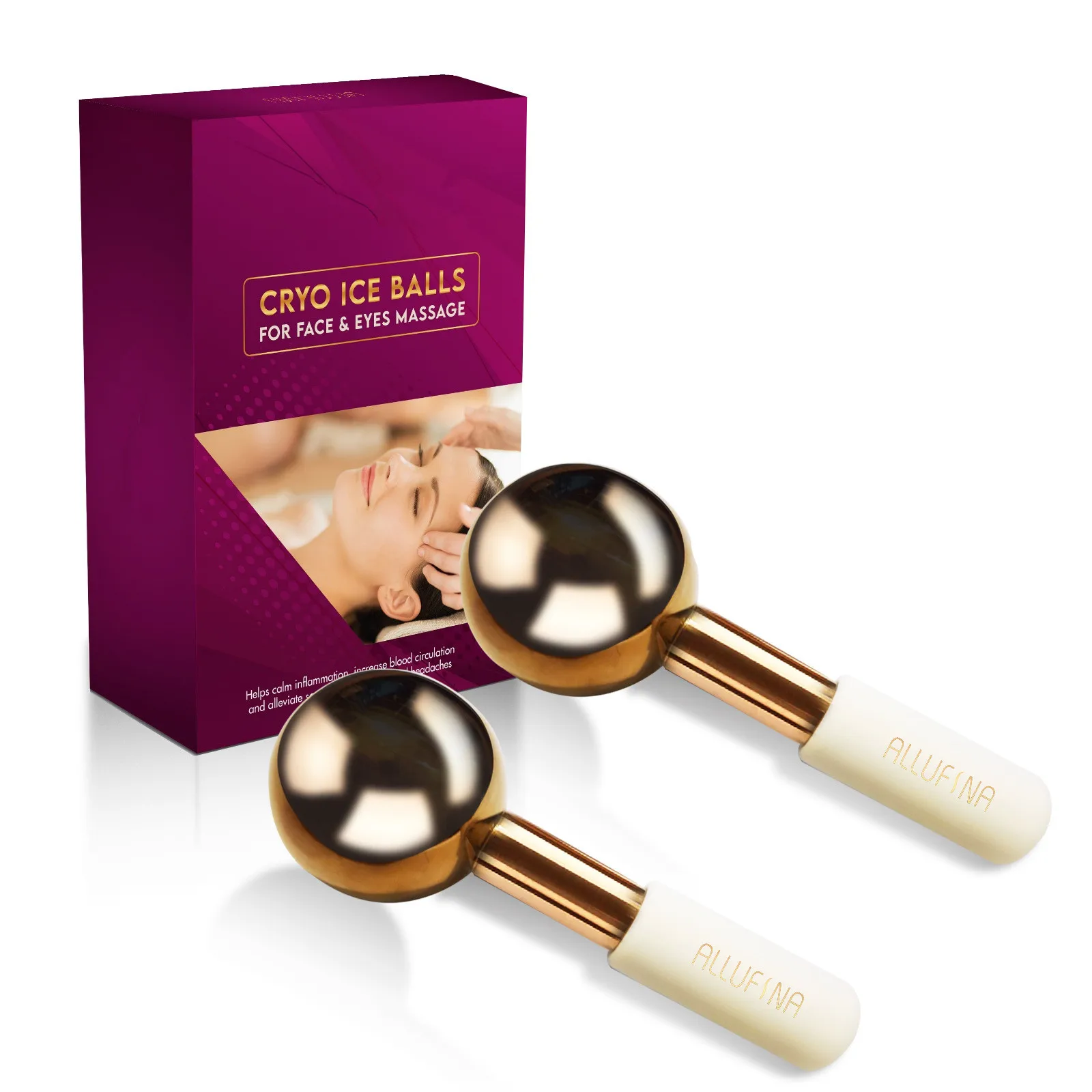 metal ice globe  ice globes facial  steel ice globes