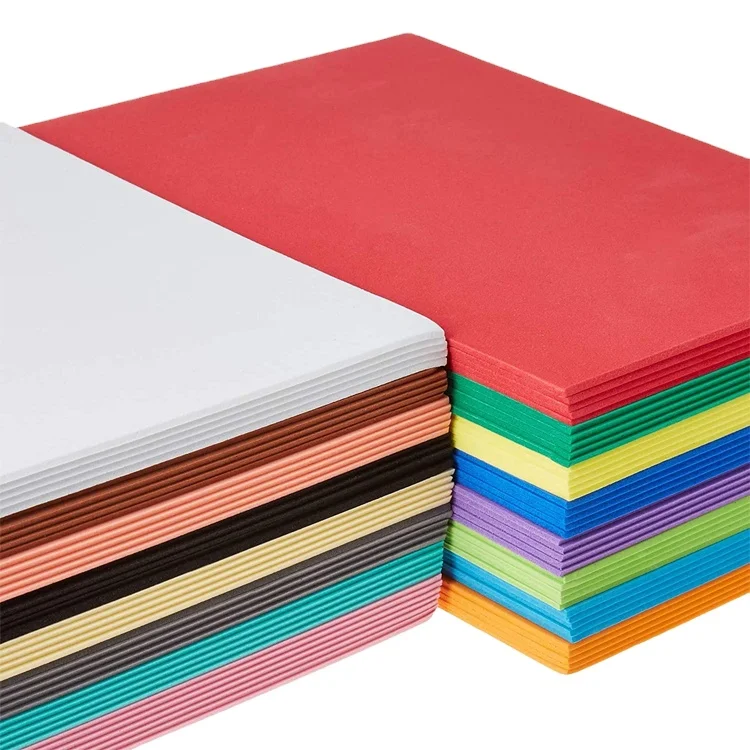 Wholesale 2mm Thickness eva Foam Board Goma EVA Rubber Sheets Craft  Foamy Non Toxic Color EVA Foam Sheets