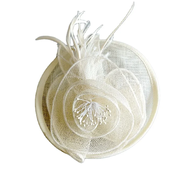 
British Ladies Wedding Derby Formal Feather Hair Clip Hat Fascinators Headband For Women 