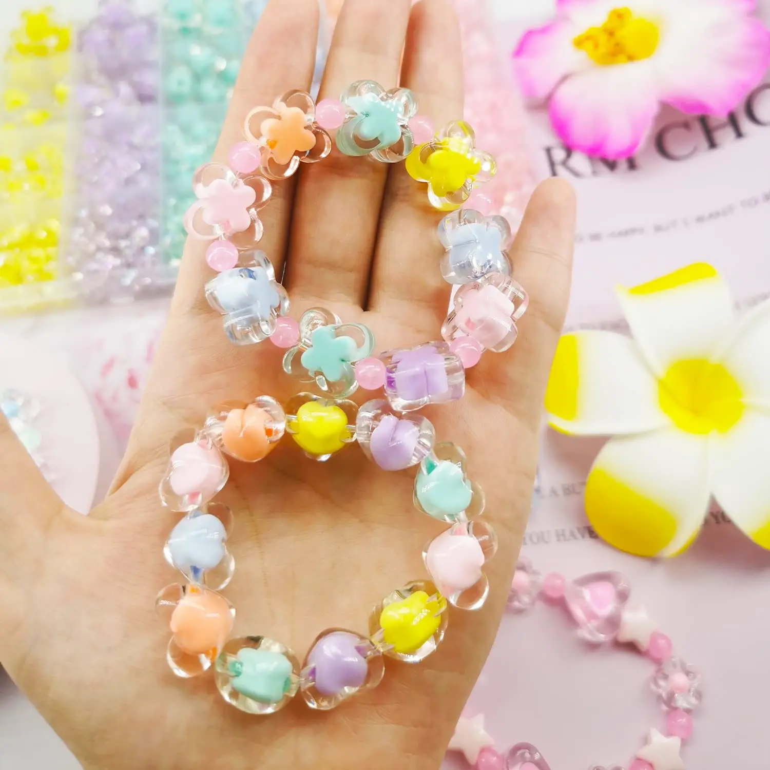 crochetting bag kit knit crochet set for beginners wood base wooden baby basket diy