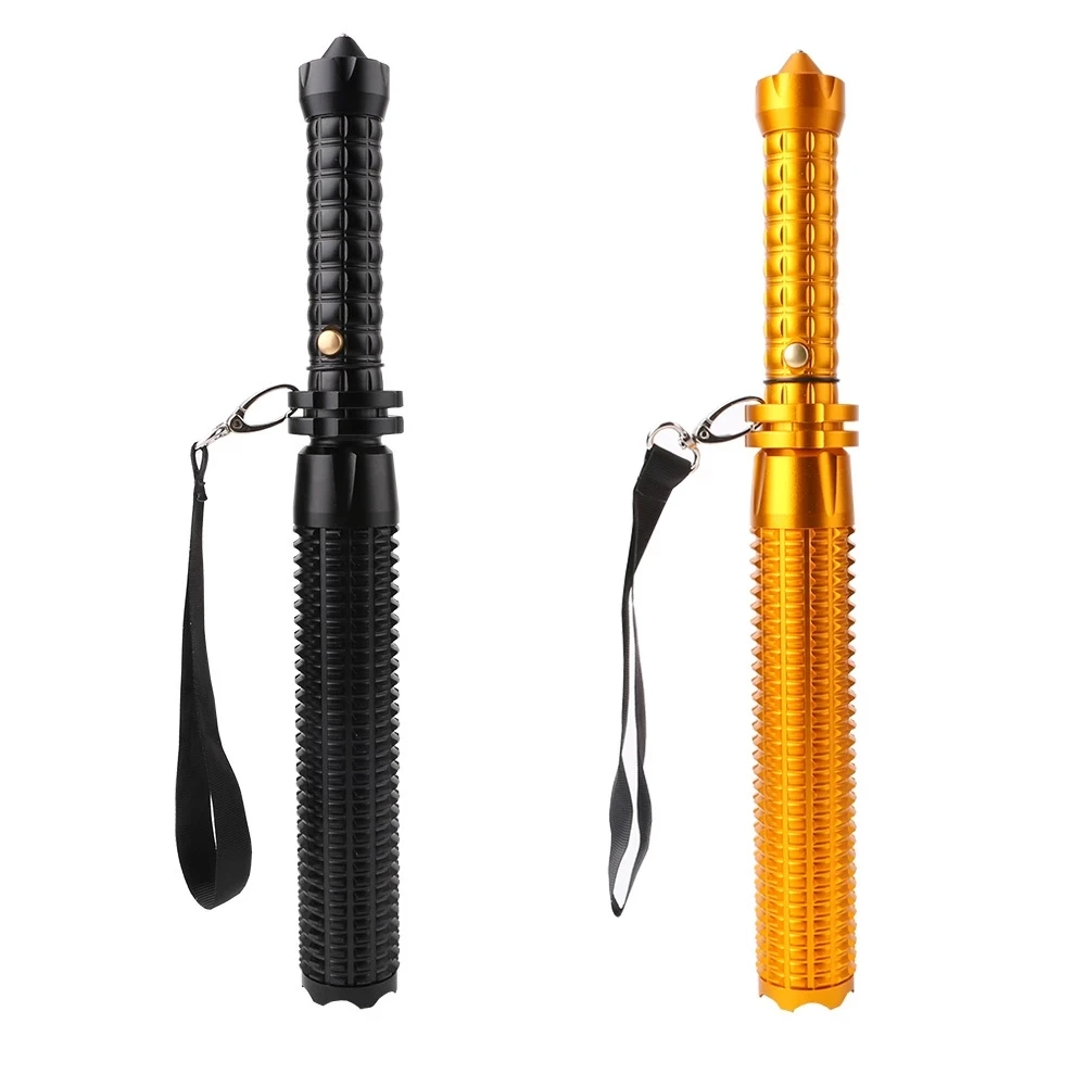
Q5 LED Spiked Mace Baseball Bat Long Flashlight Self-Defense Led Flash Light Torch Lamp Hunting Emergency Defense 