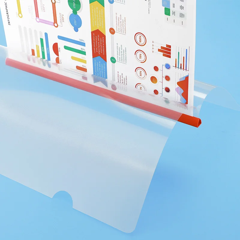 10mm PVC document folder with spine bar report cover A4 file folder