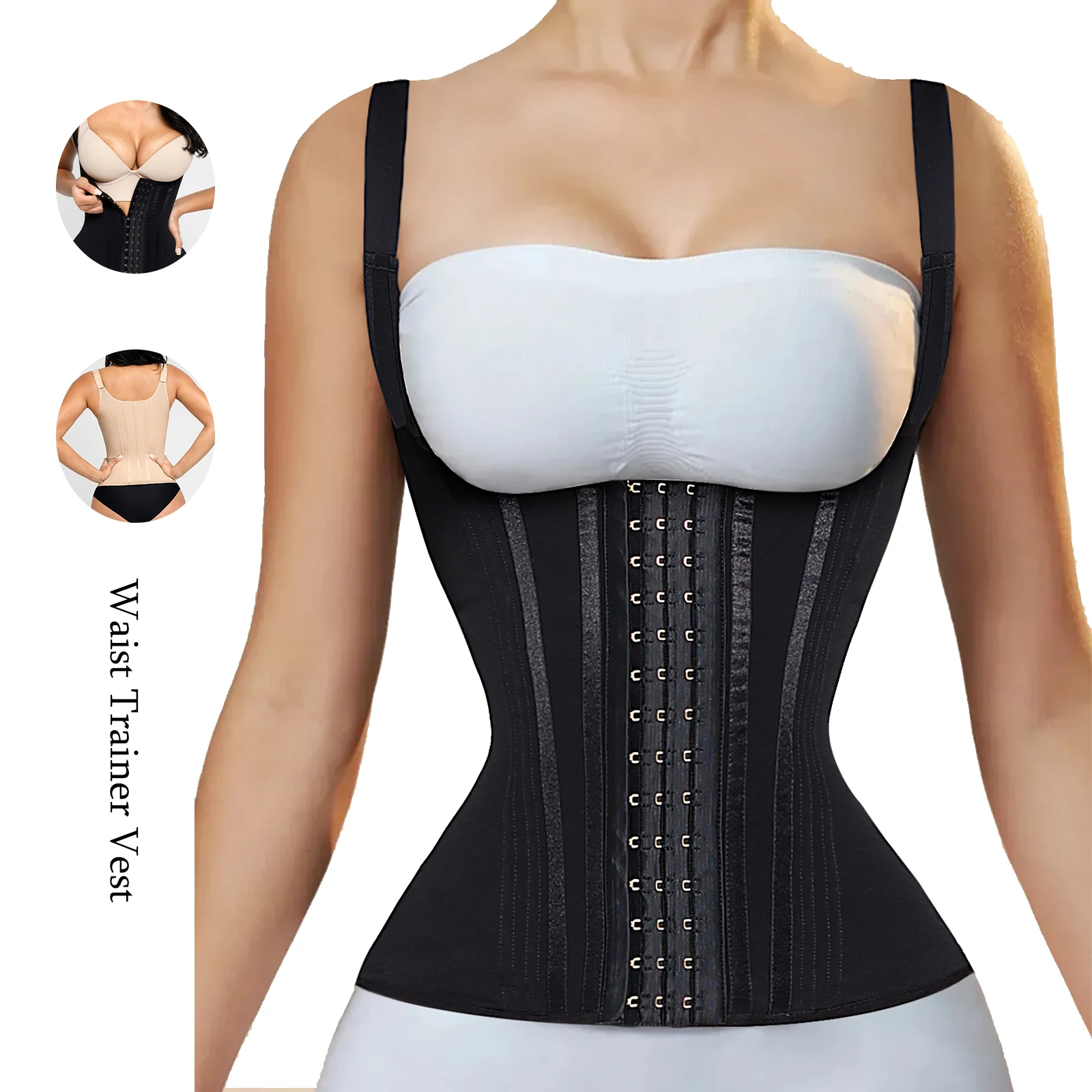 Hexin New Slimming High Compression Tummy Control latex Waist Trainer Shapers Sauna Women Waist Trainer trimmer