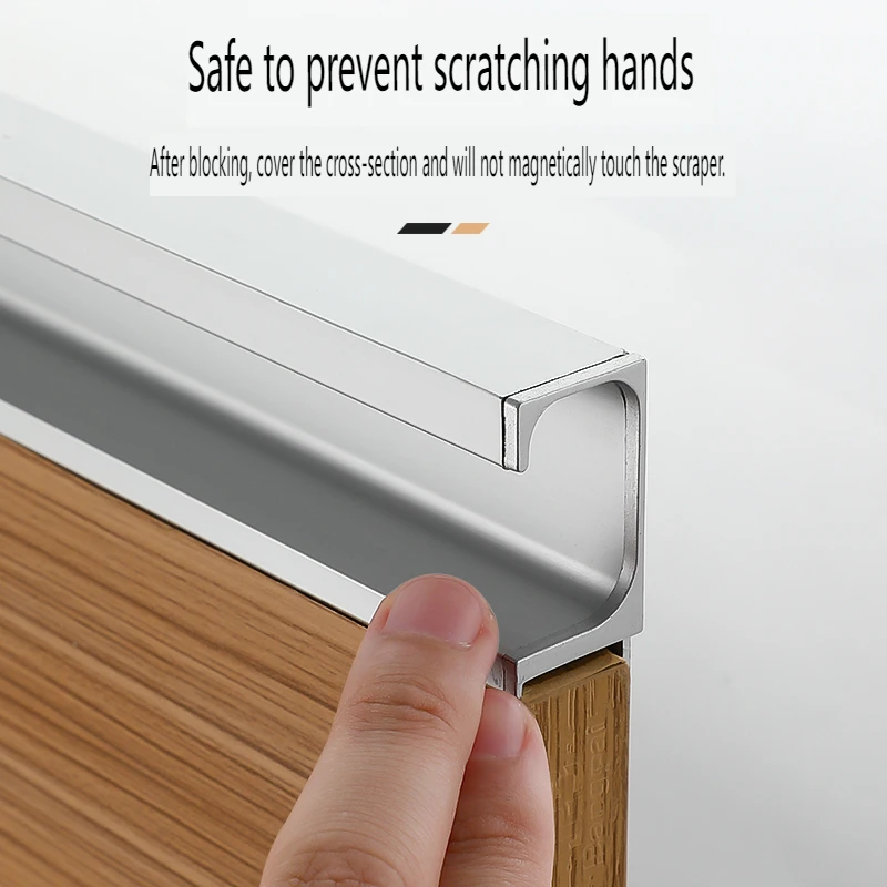 Furniture Modern Pull Handle Furniture Hidden Handle Aluminum G Shaped Handles Kitchen for Kitchen Door Drawer Cabinet