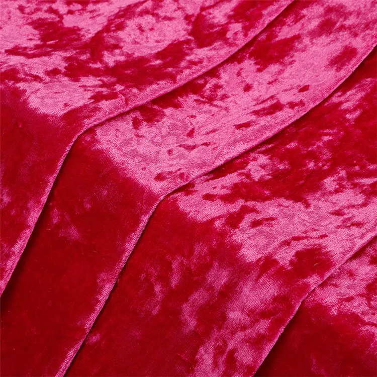 Wide usage high quality warp knitted polyester spandex Ice Velvet Fabric for toy and clothes