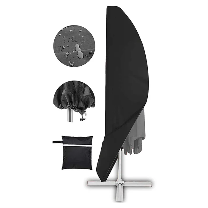 Direct Selling Black Rectangle Oxford Umbrellas Rain Cover with Dustproof