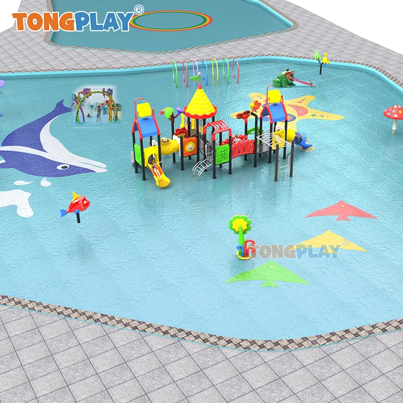 Outdoor Playground Amusement Park Slide Aqua Play Water Park Water Slide For Children Water Playground