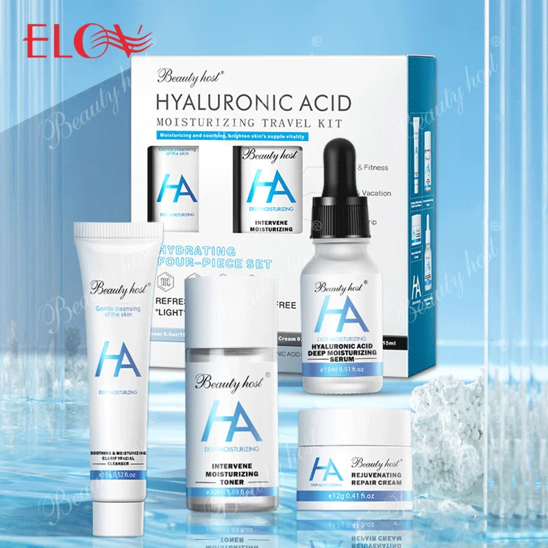 Hyaluronic Acid Facial Rejuvenating Whitening Skincare Face Kits Sets Facial Anti Acne Anti Aging Travel Skin Care Set