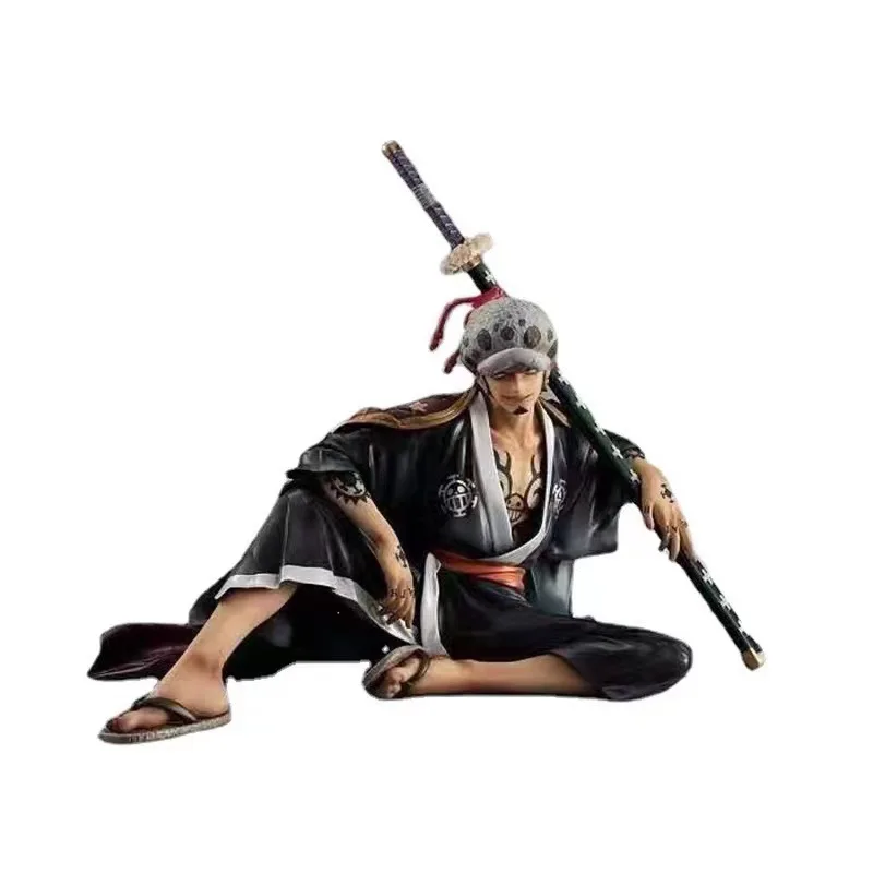 17cm One Pieced Trafalgar D. Water Law Character Anime Pvc Action Figures Toy Cartoon Character Collectible Anime Figure