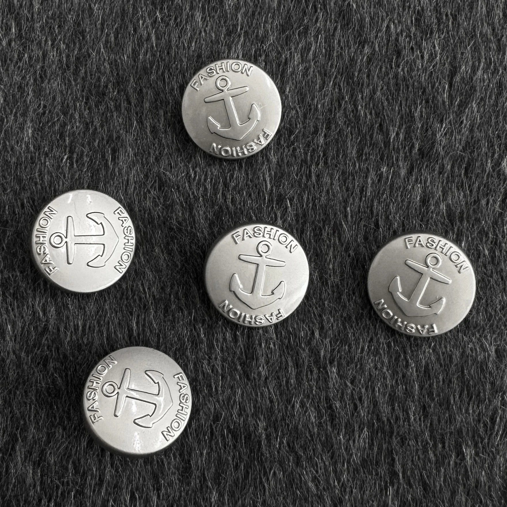 Custom Embossed Botonnes Gold Metal Button Rivets Jeans Button Cloth Denim Jacket Clothing
