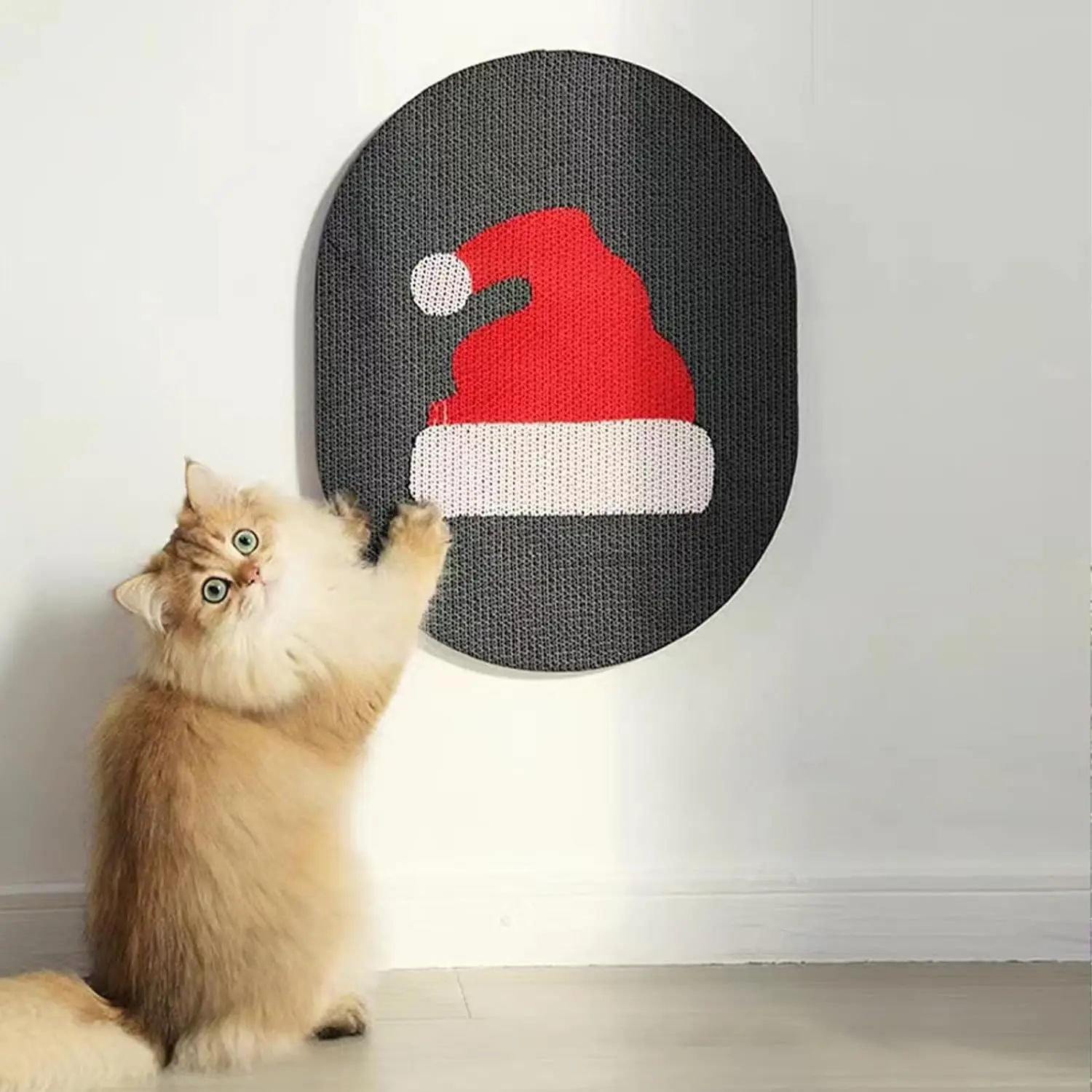 17-INCH Vertical/Wall Mounted Cat Scratcher Cat Scratching Post Wall Sticker Claw Grinder, Cat Scratcher Pad