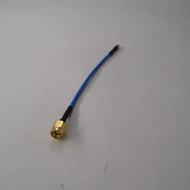  150mm Semi-flexible RG405 rf coaxial Cable Assembly(Jumper) With SMA Reverse Polarity Male To MMCX