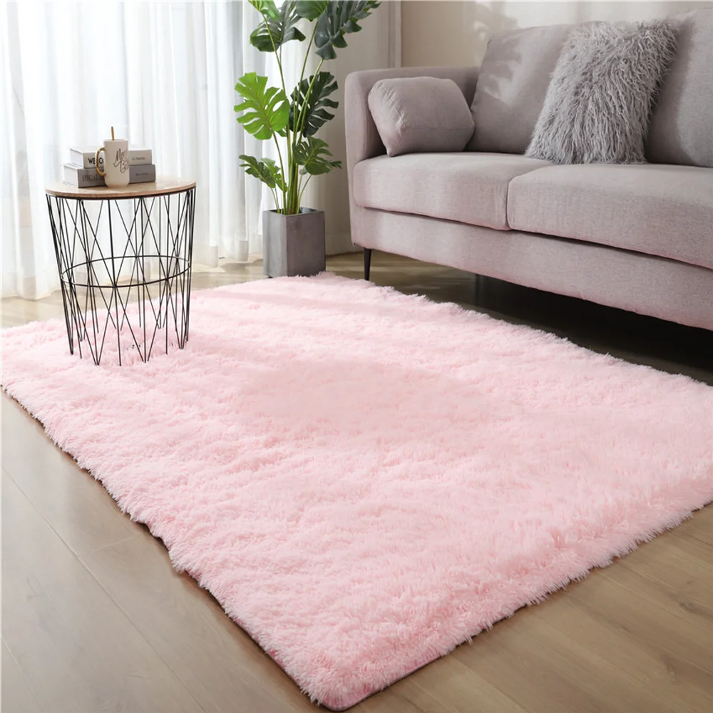 Modern Polyester Super Plush Big Luxury Fluffy FV fur Anti-Slip Soft Floor Bedroom Rugs fluffy bed Carpets For Living Room