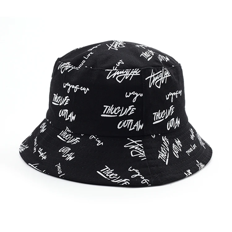 OEM fashion high quality manufacturer branded bucket hats design nylon bucket hat