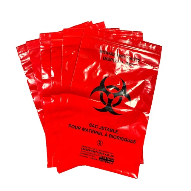 Оптовая продажа пластиковые пакеты на молнии для биоаварийной защиты полиэтиленовые транспортировки