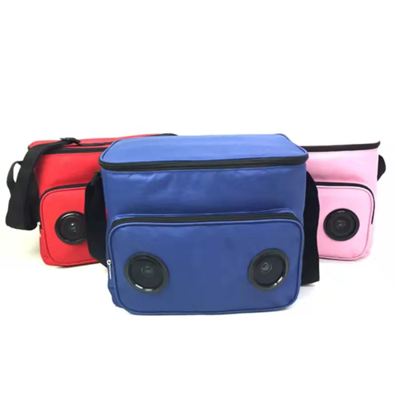 New outdoor Camping insulation cold picnic bag with Blue tooth sound speaker ice bag factory