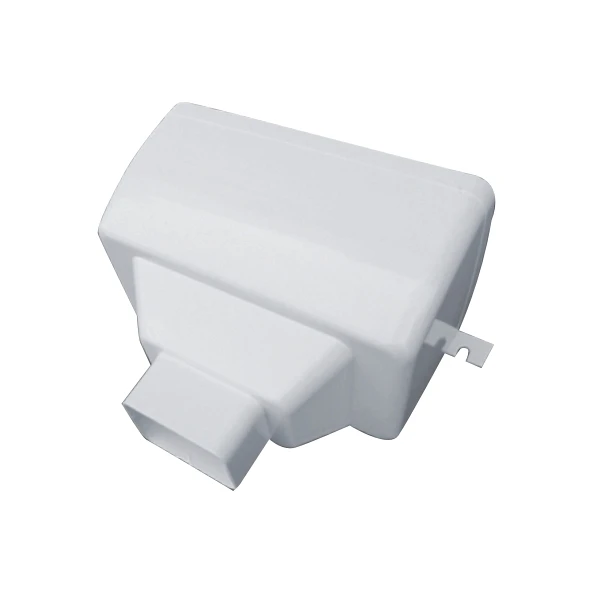 pvc  downspout arc drop outlet   5.2 inch arc drop outlet  gutter