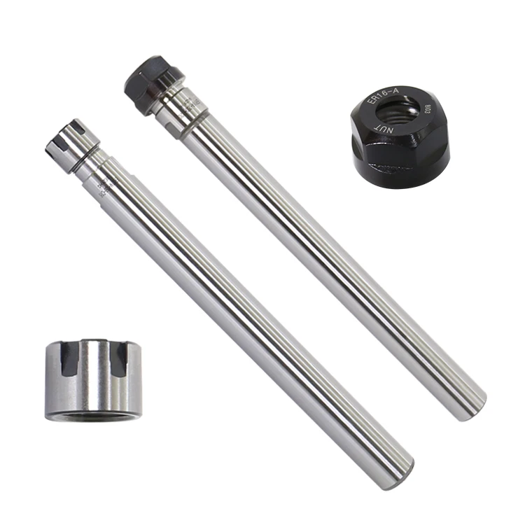 Collet Chuck Holder Extension Rod Type A, ER Straight Shank Extension CNC Milling Lathe Extension Rod Lathe Rod