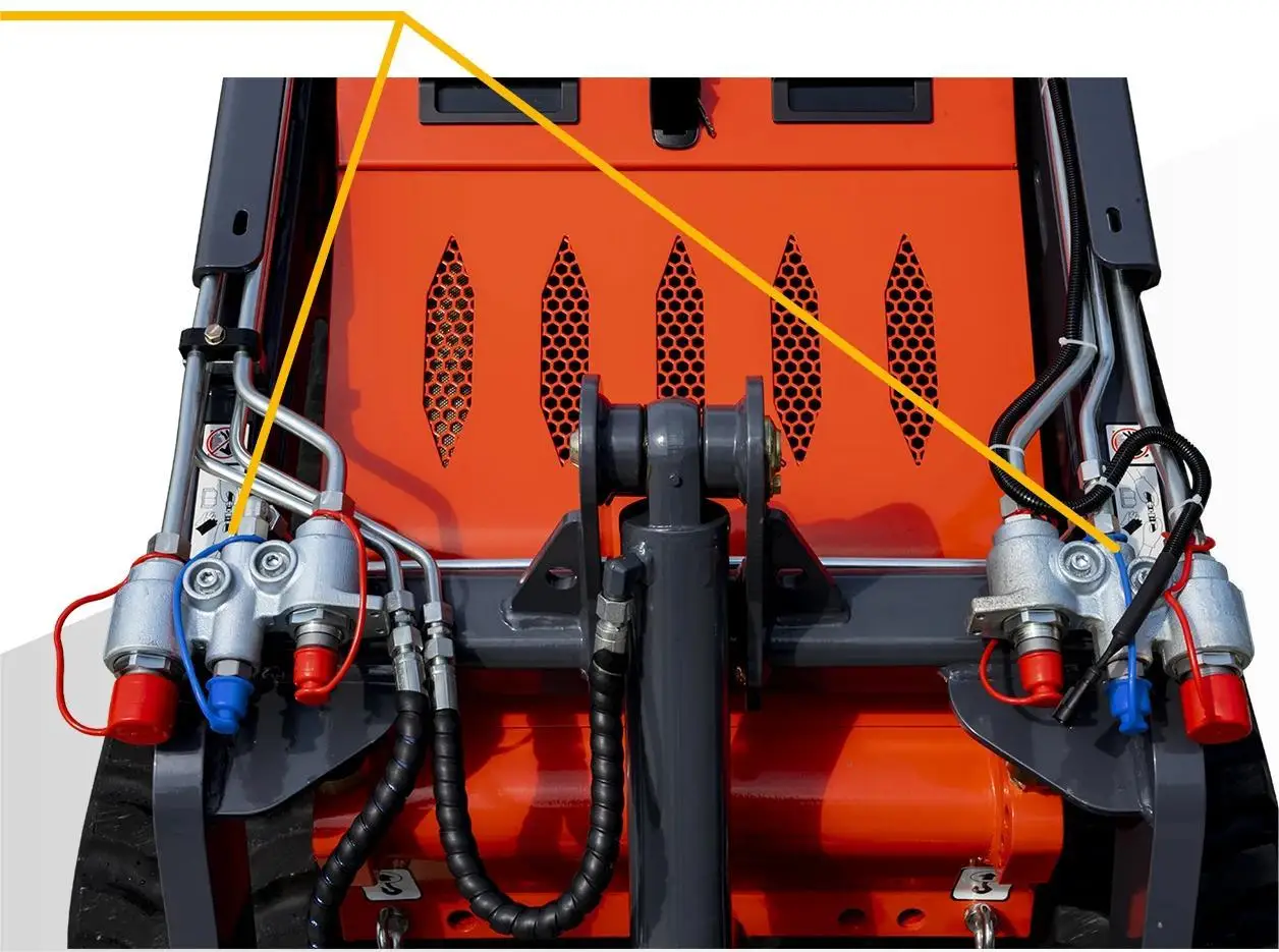 China Meng brand Mini crawler compact skid steer loader  high quality 25hp 30hp 35hp mini skid steer loader with attachment