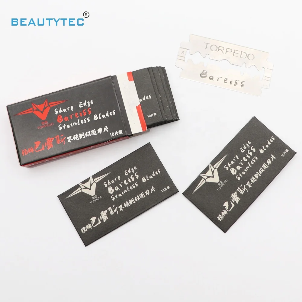 Double Edge Salon Disposable Safety Stainless Steel Strip Shave Razor Blade For Men Daily Shaving