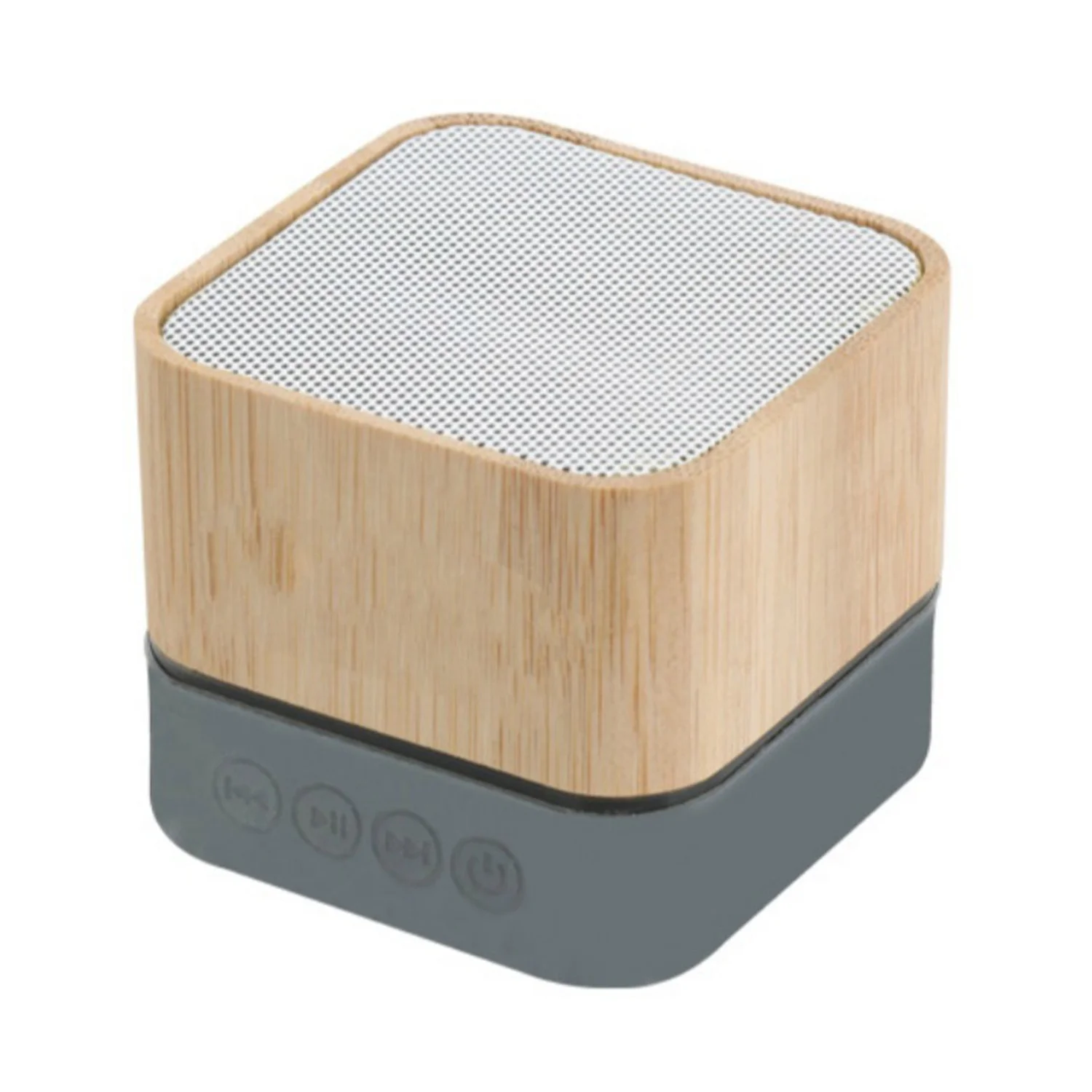 2021 promotion gift Oem logo Bamboo Wood square Home Portable 3w Micro Mini Wireless BT Speaker For Mobile phone computer