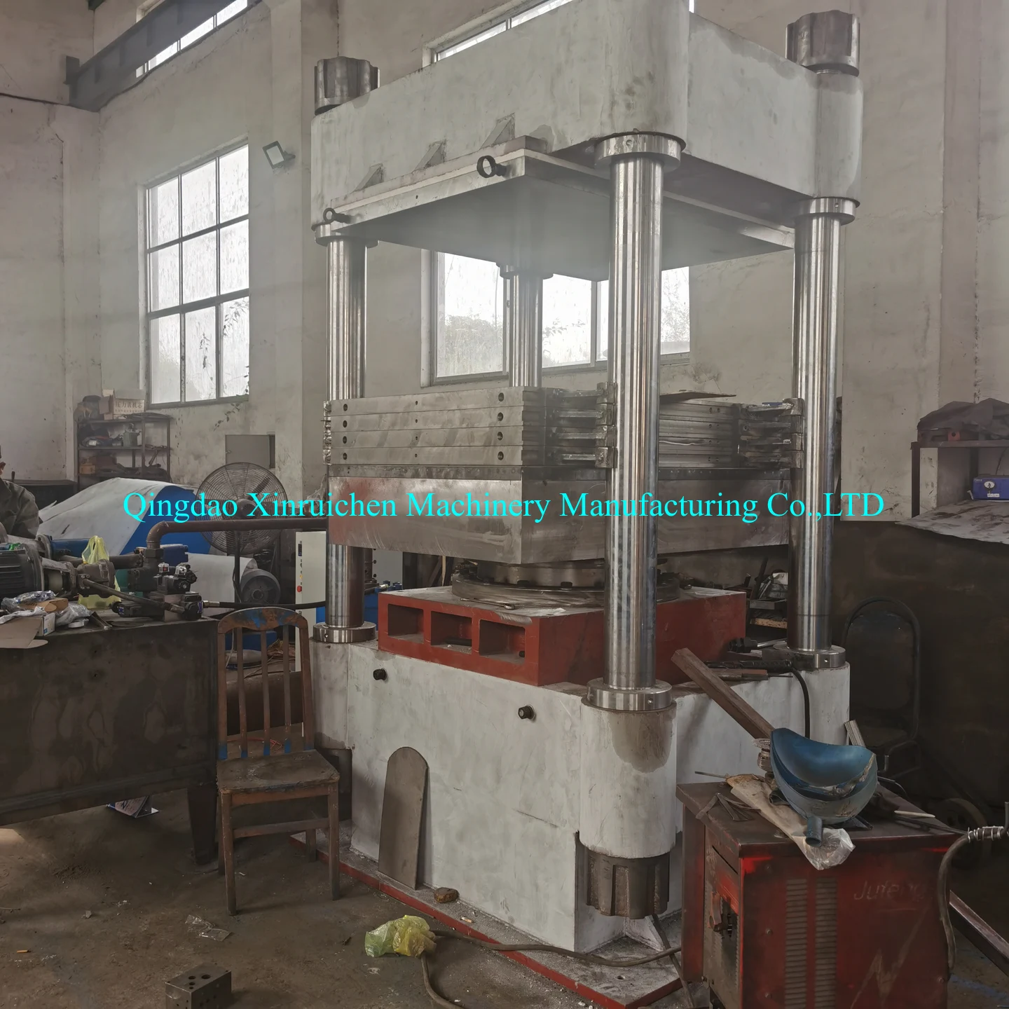 hydraulic press rubber plate vulcanizer EVA foaming sheet making machinery/ eva shoe sole vulcanizer