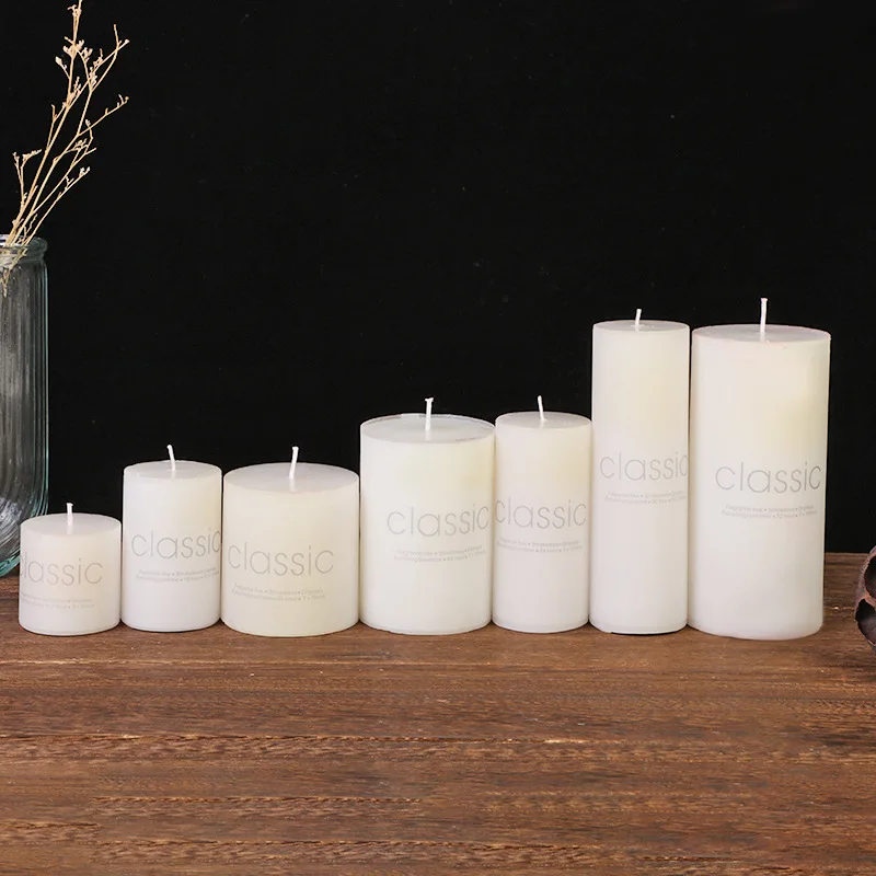 China-Made Natural Paraffin Wax Candle White Long-Lasting Light Candles for Home Decoration Votive Bar Use Chinese New Year