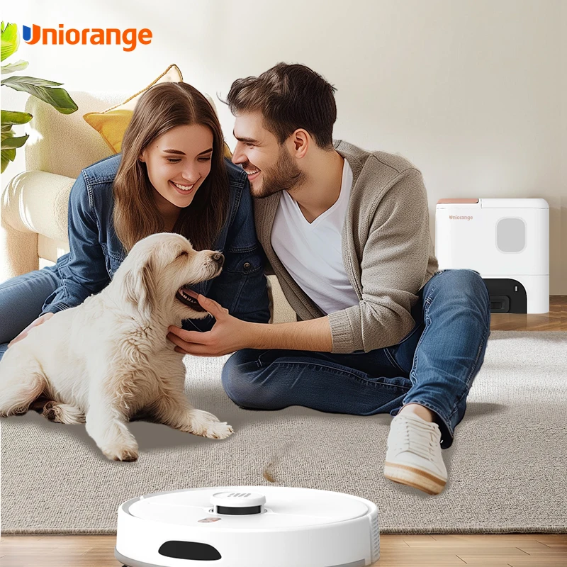Uniorange Self-Empty Robotic Vacuum with dust bin cleaner Home Mapping Wi-Fi Connected Works