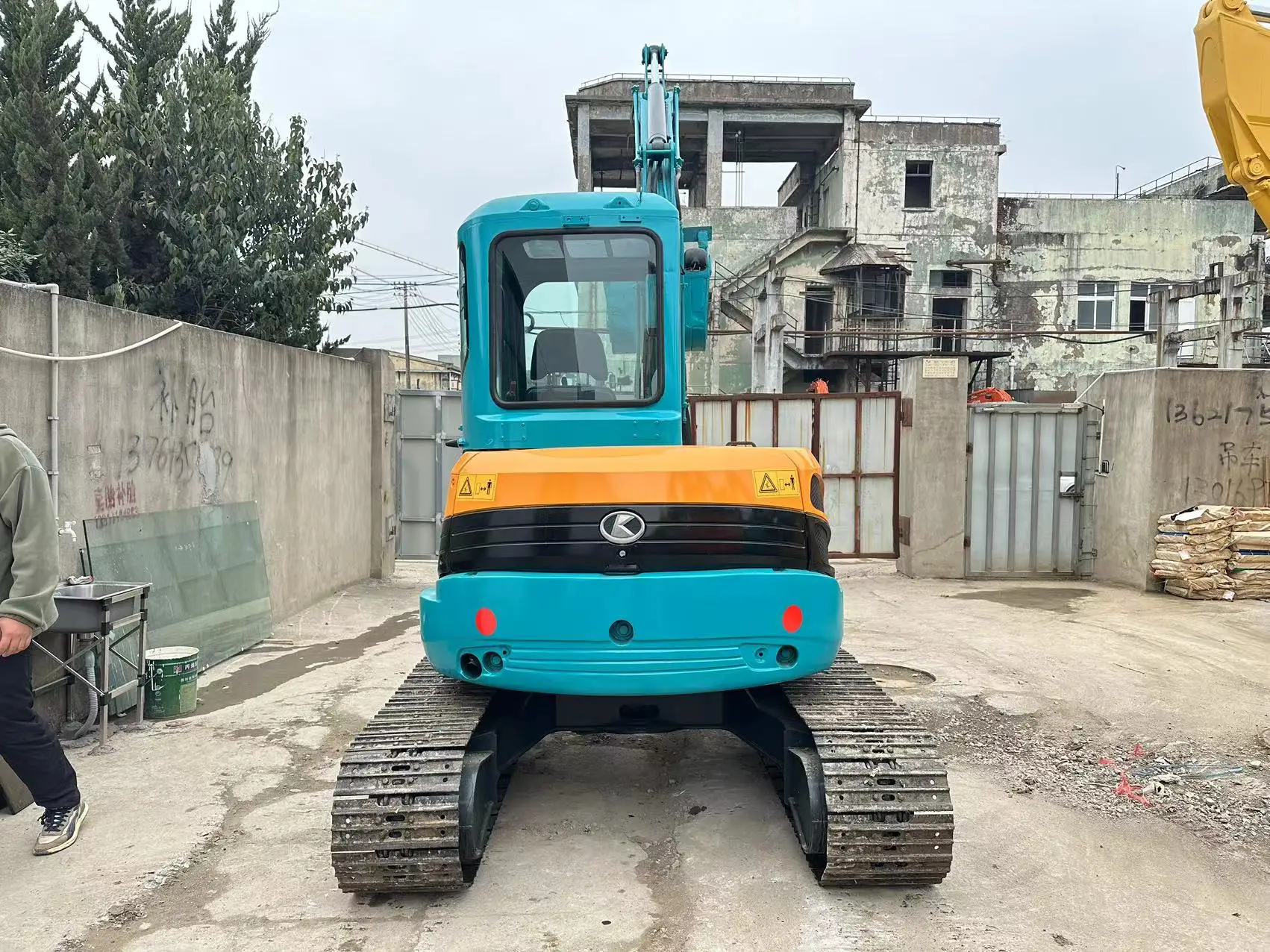 Подержанные оригинальные машины Kubota KX155 5 тонн 6 японский экскаватор высокопроизводительный мини-экскаватор для продажи