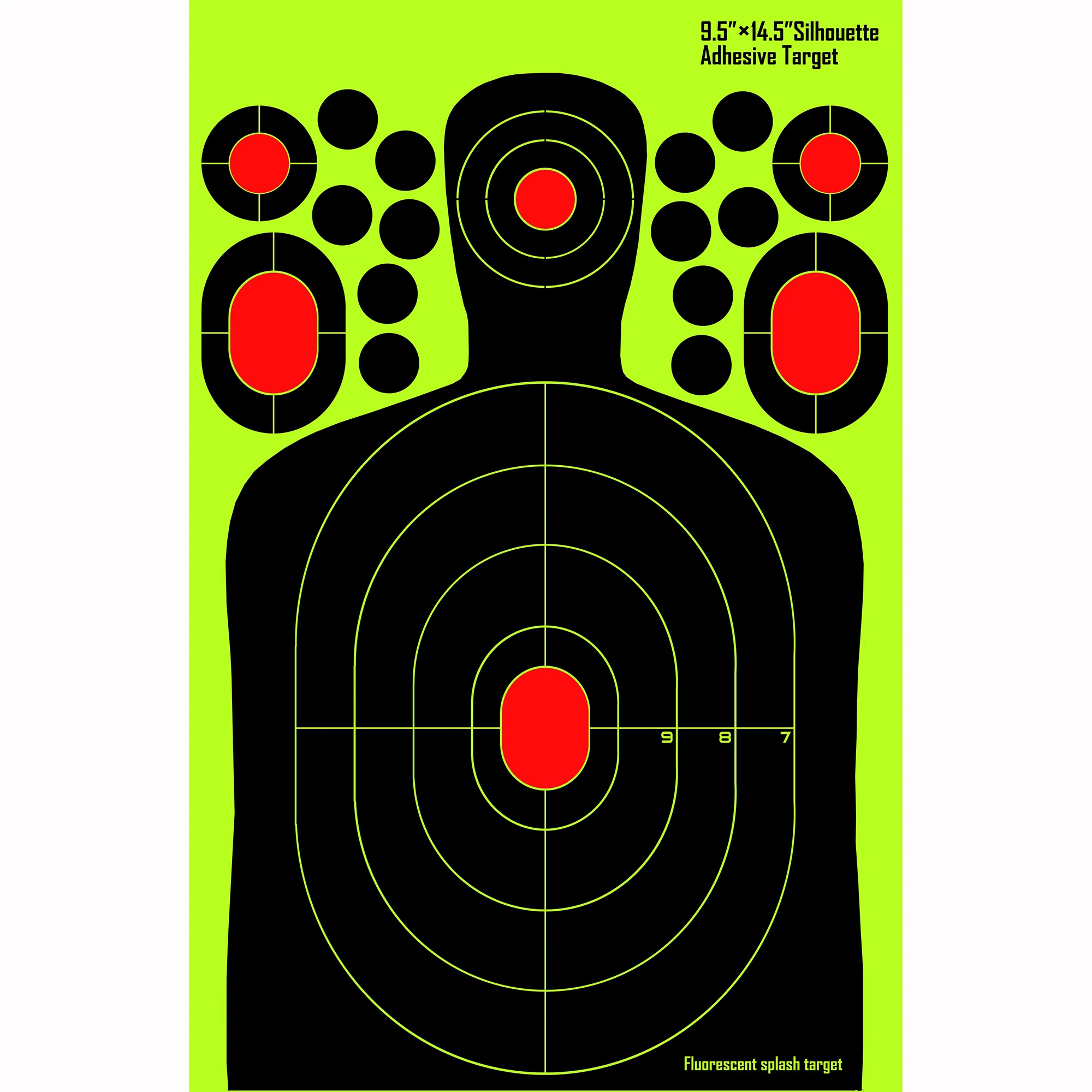 Wholesale Outdoor Practise human silhouette adhesive splatterburs targets paper sputtering Air Gun Archery shooting
