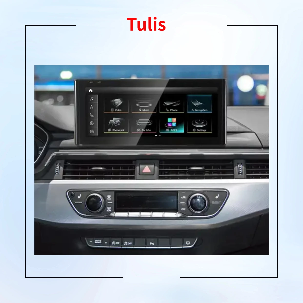 Tulis 14.9 Inch Android 13 Car Radio Stereo Touch Screen for Audi A4 A4L 2017-2019 Multimedia Player Android Auto  Radio