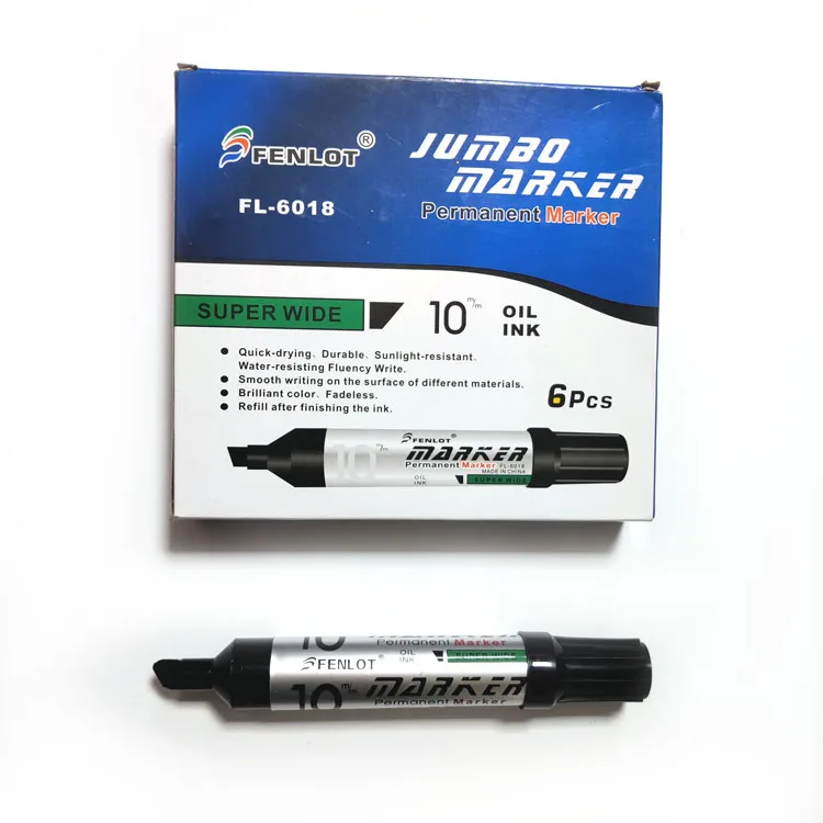 Super Jumbo Sharpi Permanent Marker 10mm Waterproof Marker Pen For School And Office