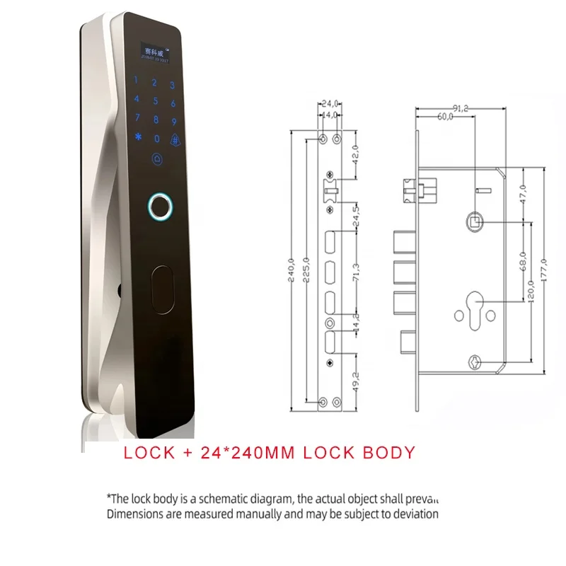 USB Rechargeable Door Lock Intelligent Smart keyless touch outdoor waterproof metal fingerprint combination padlock