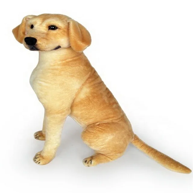 factory wholesale stuffed dog plush toy realistic plush sitting labrador stuffed dog toy