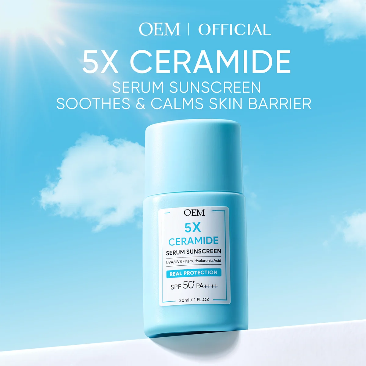 Sunscreen 5X Ceramide Serum Sunscreen Stick SPF50 PA++++ Skincare Sunblock Skin Barrier