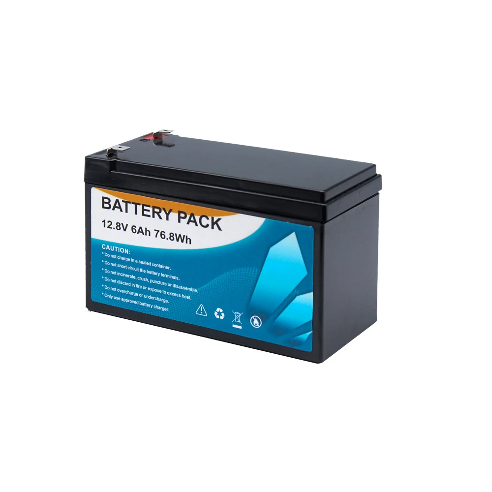 Wholesale Rechargeable Lithium Cell 12.8v 24v 6ah 12ah Solar Battery Smart OEM Customized Tools GPS Connector Pcs