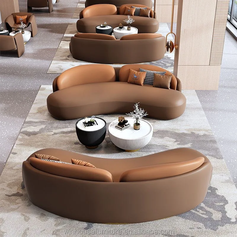 Nordic lounge furniture modular sofa sectional couch set modern modulable leather sofa living room sofa