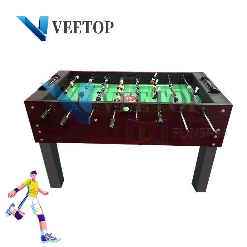 Veetop Amusement Entertainment Simulate Football Gaming Equipment Mini Football Arcade Game Machine Table For Sales