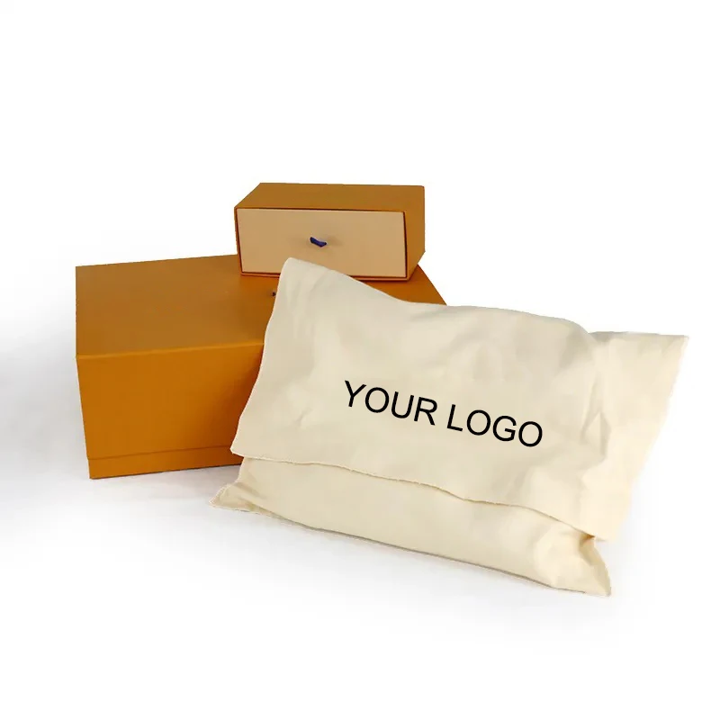 Luxury custom printing logo envelope cotton packaging dust bag for handbags, clothes