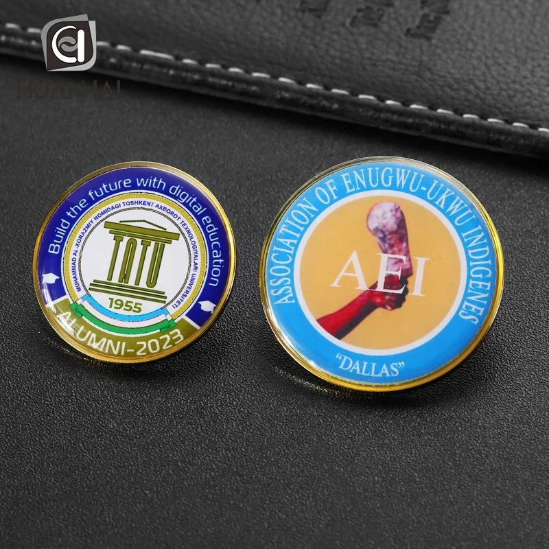 custom gold metal 30mm logo blank sublimation lapel pin with epoxy