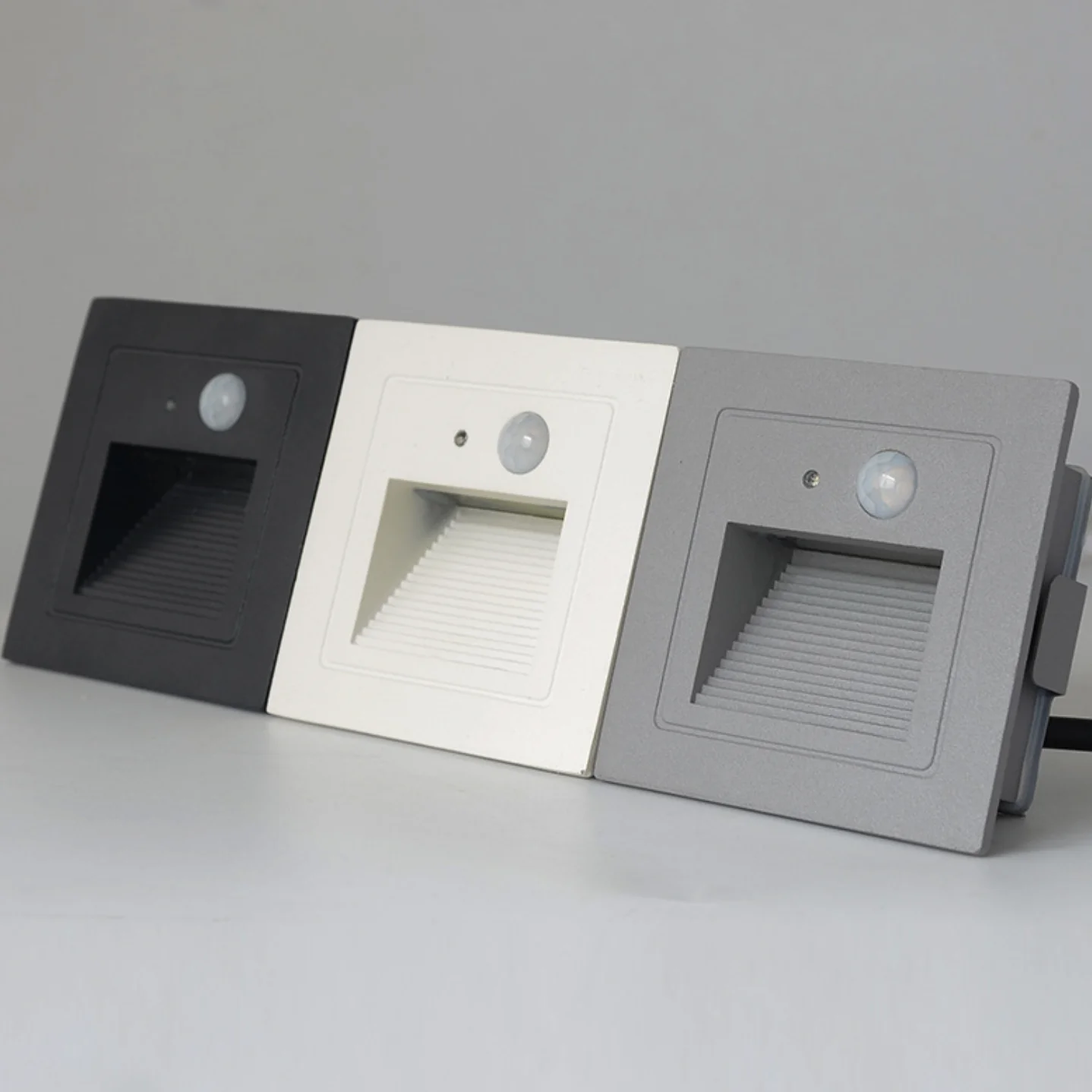 Indoor Outdoor PIR Motion Sensor 110V 220V 24V 12V Automatic Lighting Stair Wall Light LED Step Light