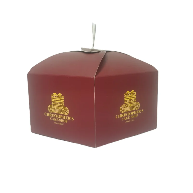 OEM гофрированные горячие подарки шоколадные Клубничные пралине коробки 10 дюймов 12 торт с ручкой