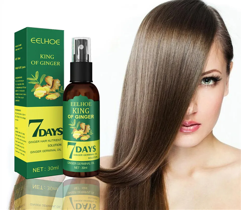 7 Days Ginger King Hair Growth Treatment Ginger serum Hair Loss Hair Treatment Oil Organic Germinal Serum