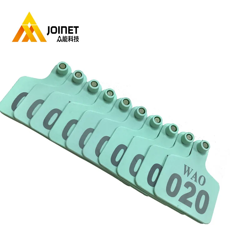 Hot selling Farming Management Qr Code Serial Numbers Ear Tag Printed Sheep / Goat Rfid Animal 1.5 Years Provided 30*28mm